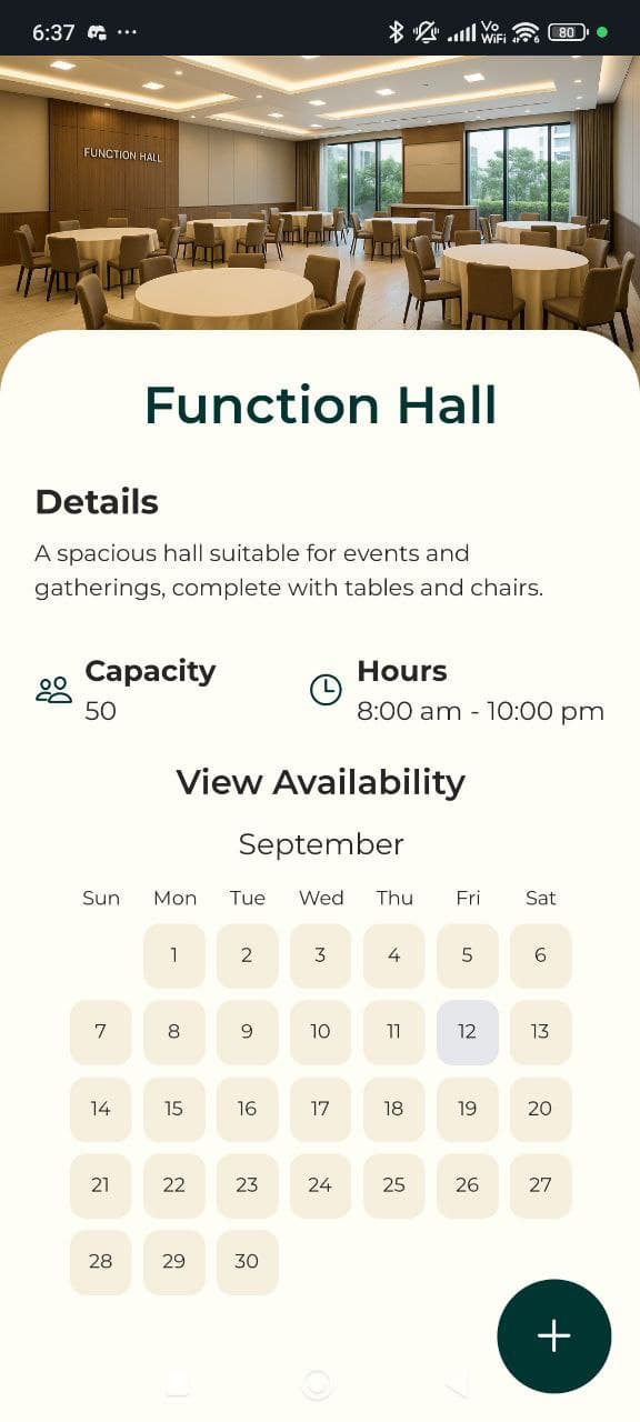 Facility Booking